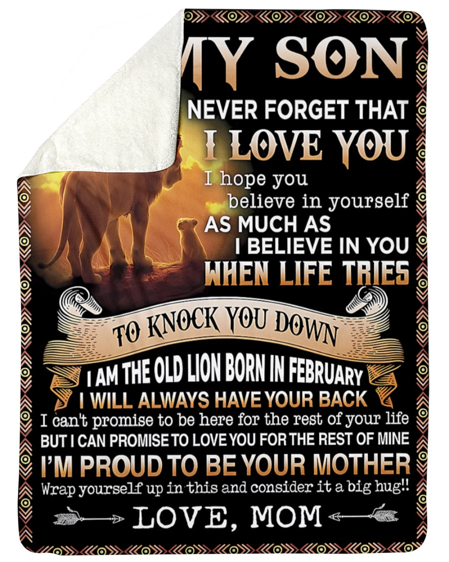 Special Gift For Your Son Blanket - BLANKETS FROM MOM 121