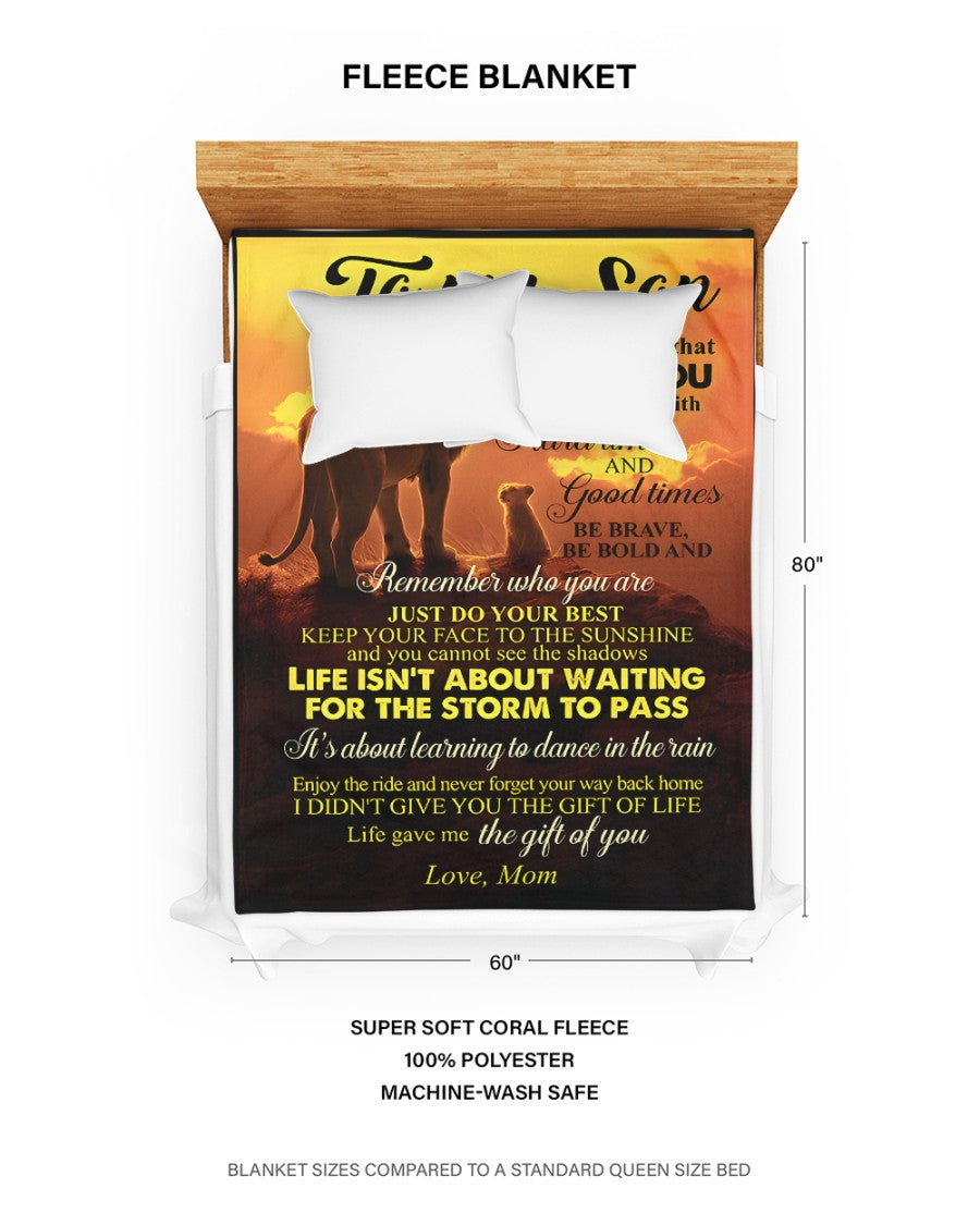 Special Gift For Your Son Blanket - BLANKETS FROM MOM 136