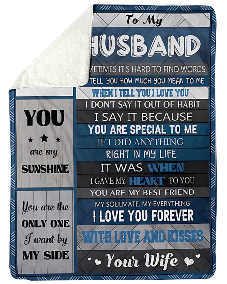 Special Gift For Your Husband Blanket - BLANKETS FROM WIFE 12