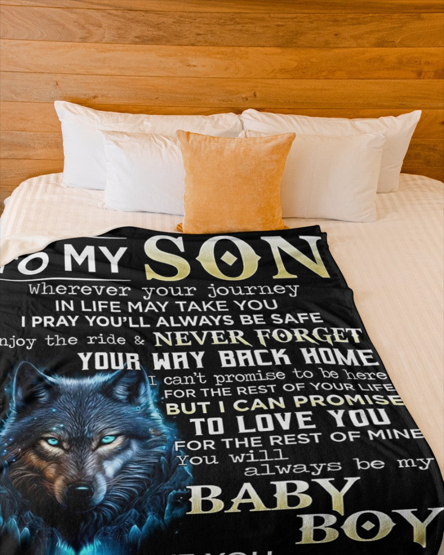 Special Gift For Your Son Blanket - BLANKETS FROM MOM 143