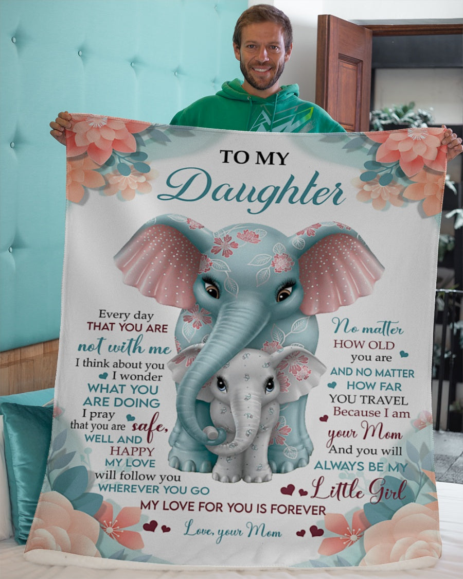 To my daughter - Gift for Daughter Blanket - BLANKETS FROM MOM 77