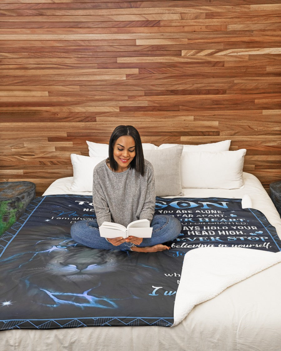 Special Gift For Your Son Blanket - BLANKETS FROM MOM 120