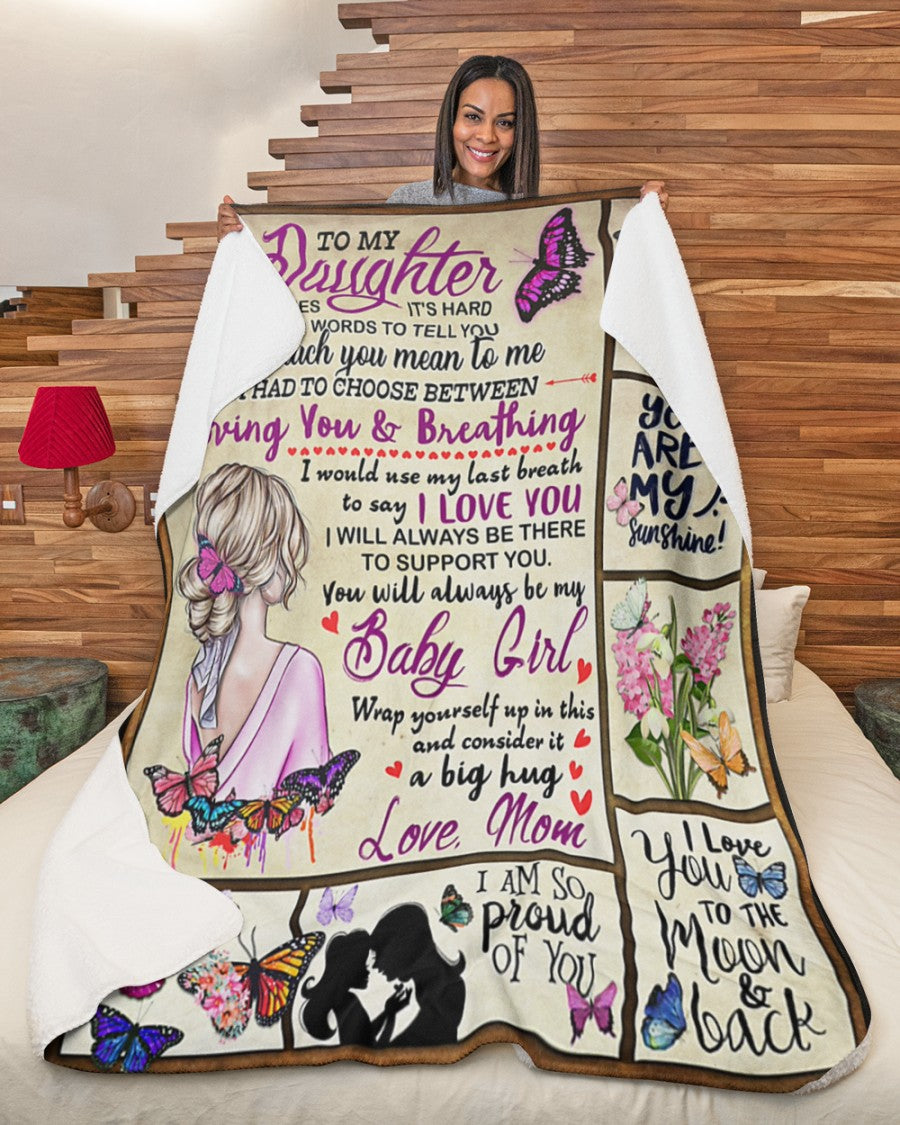 Special Gift For Your Daughter Blanket - BLANKETS FROM MOM 154