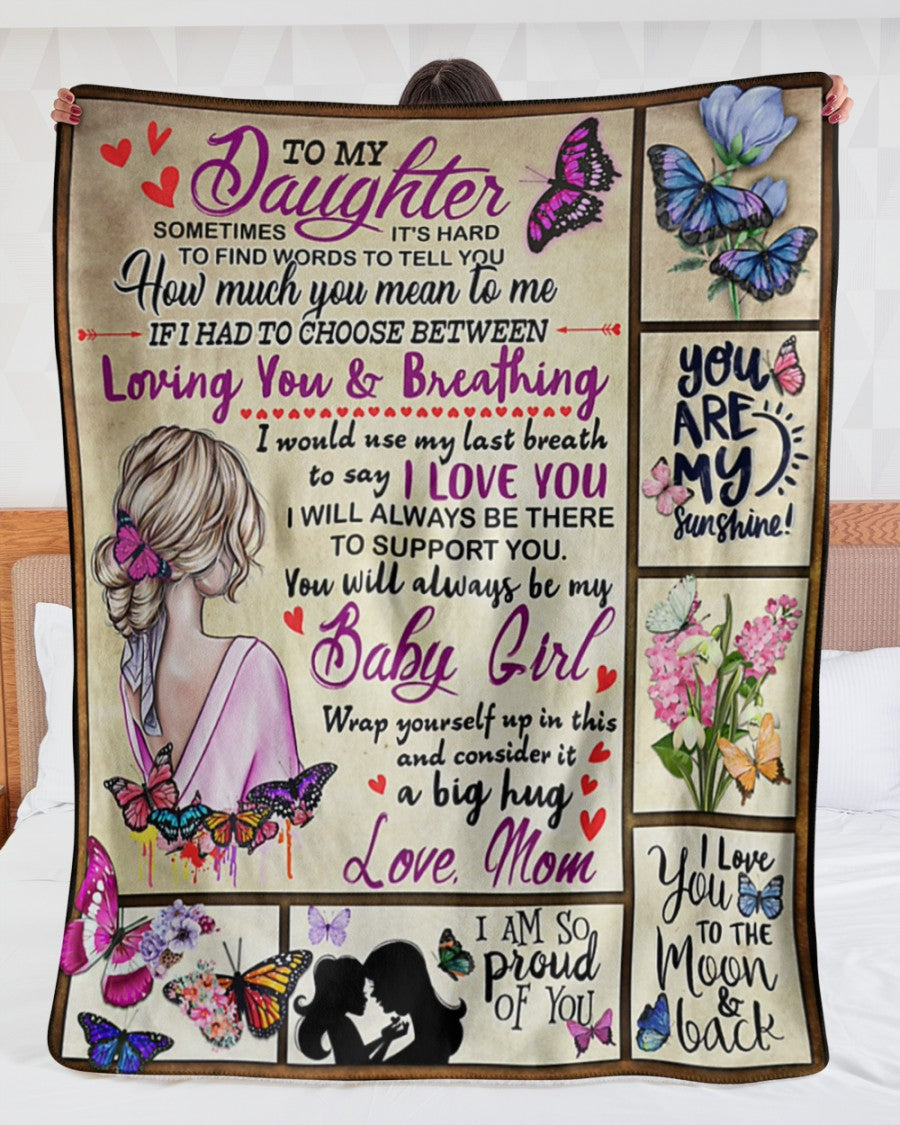 Special Gift For Your Daughter Blanket - BLANKETS FROM MOM 154