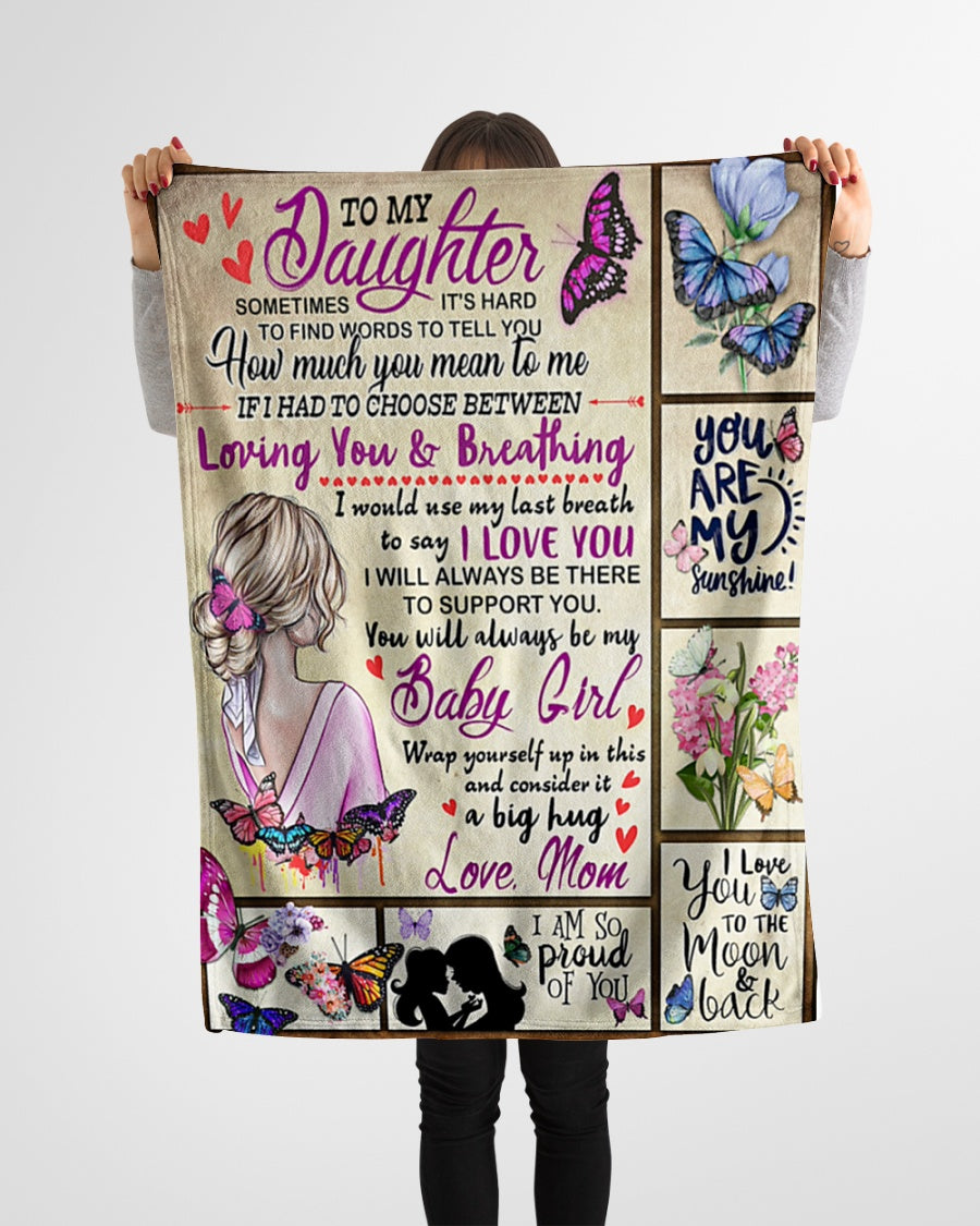 Special Gift For Your Daughter Blanket - BLANKETS FROM MOM 154