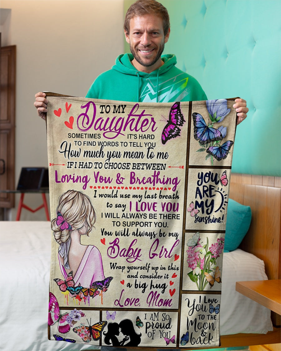 Special Gift For Your Daughter Blanket - BLANKETS FROM MOM 154