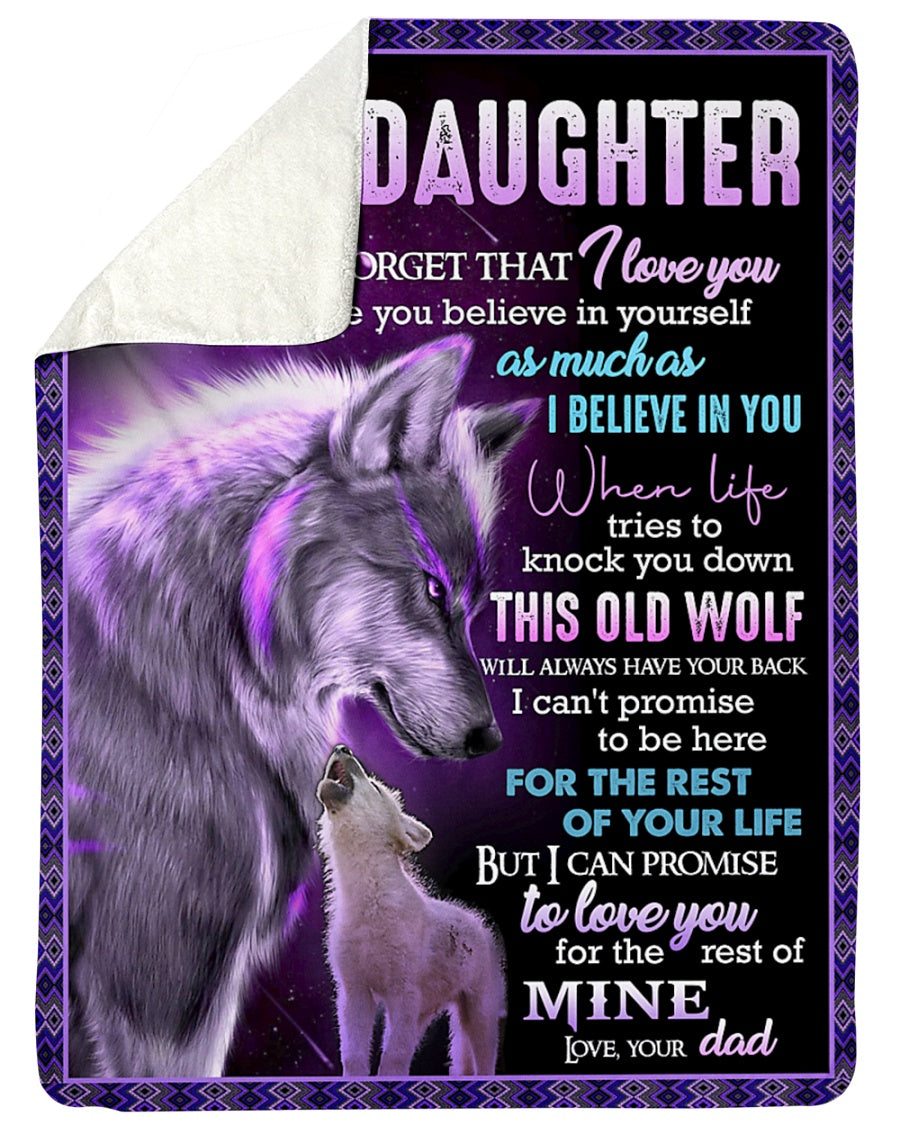 Special Gift For Your Daughter Blanket - BLANKETS FROM DAD 101