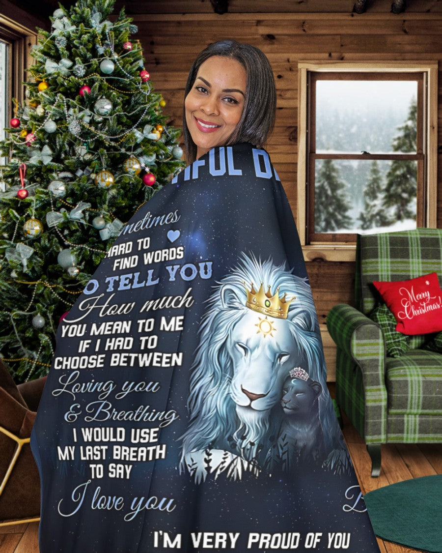To My Daughter Blanket - BLANKETS FROM DAD 058