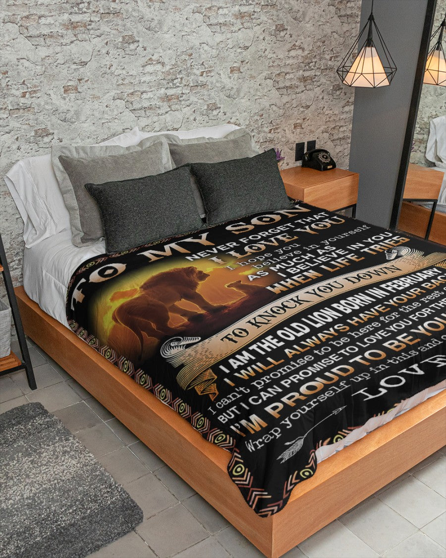 Special Gift For Your Son Blanket - BLANKETS FROM MOM 121