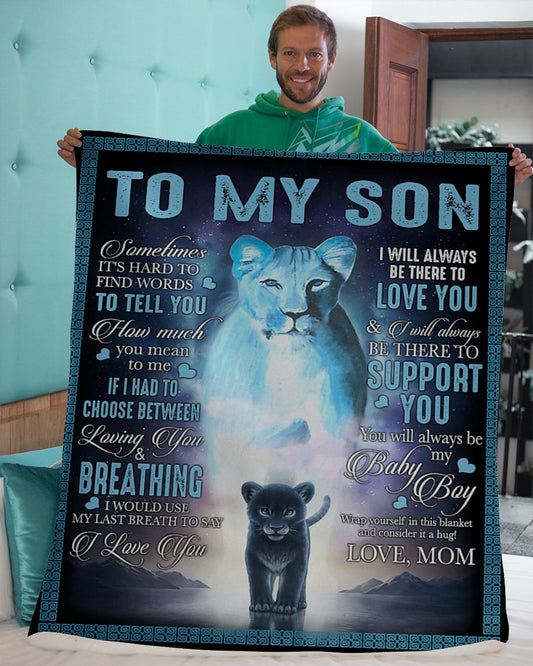 Special Gift For Your Son Blanket -  BLANKETS FROM MOM 111