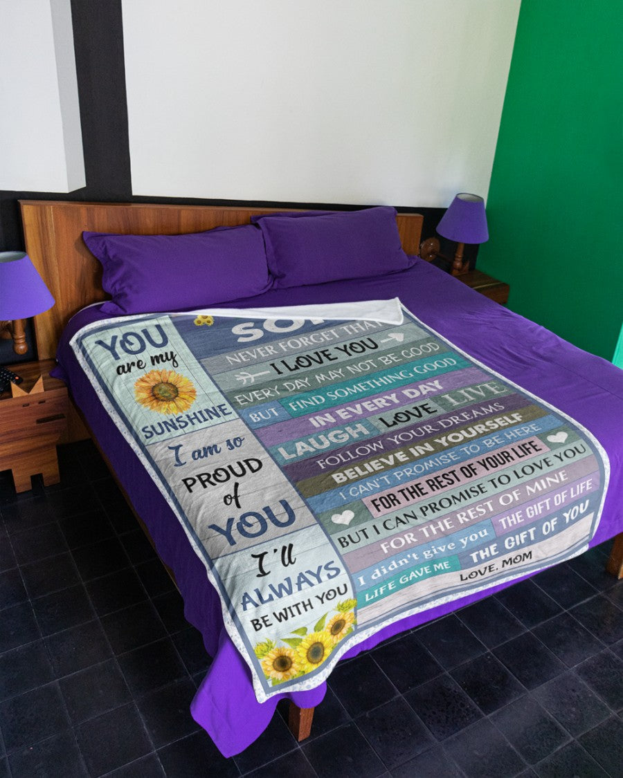 Special Gift For Your Son Blanket - BLANKETS FROM MOM 17