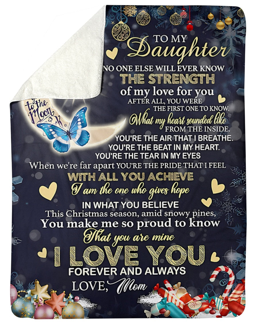 Special Gift For Your Daughter Blanket - BLANKETS FROM MOM 123