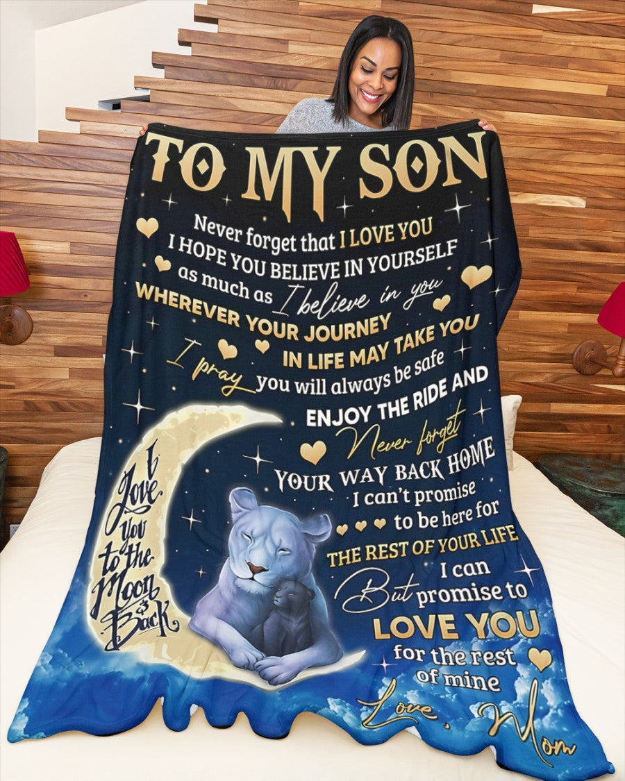 Special Gift For Your Son Blanket - BLANKETS FROM MOM 145