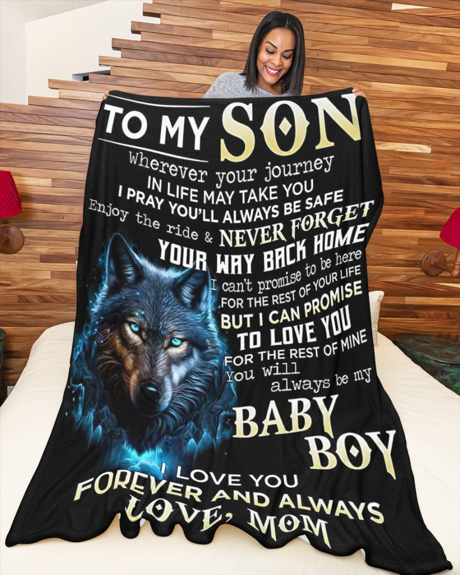 Special Gift For Your Son Blanket - BLANKETS FROM MOM 143