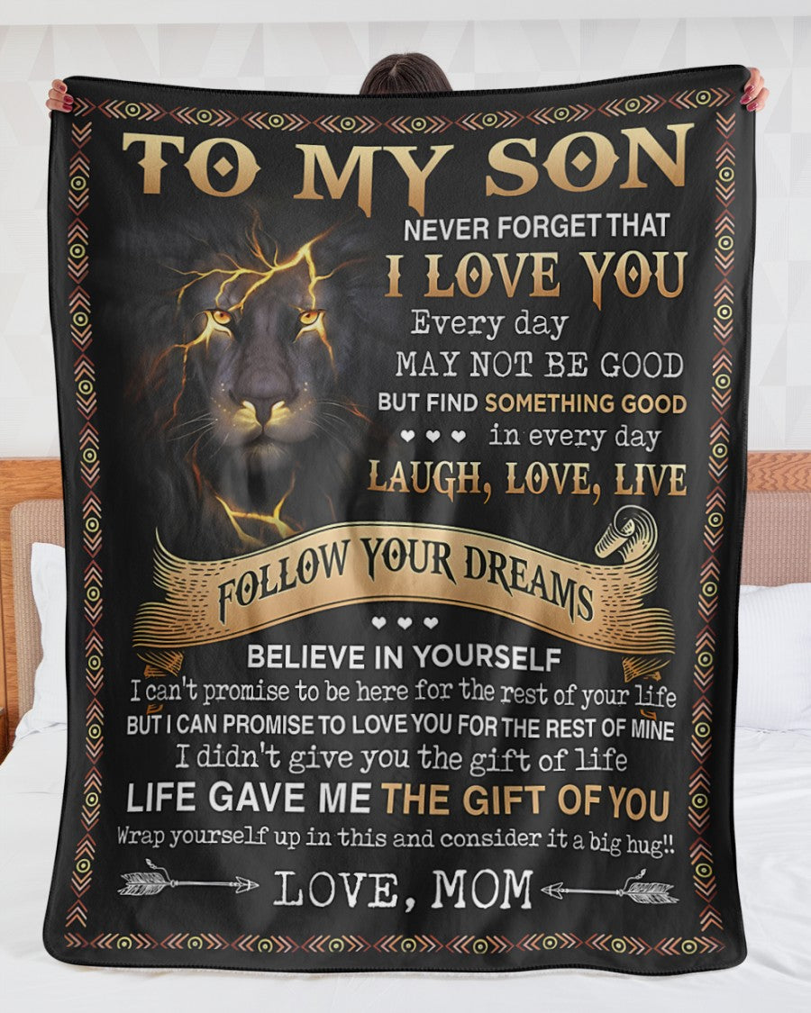 Special Gift For Your Son Blanket - BLANKETS FROM MOM 05