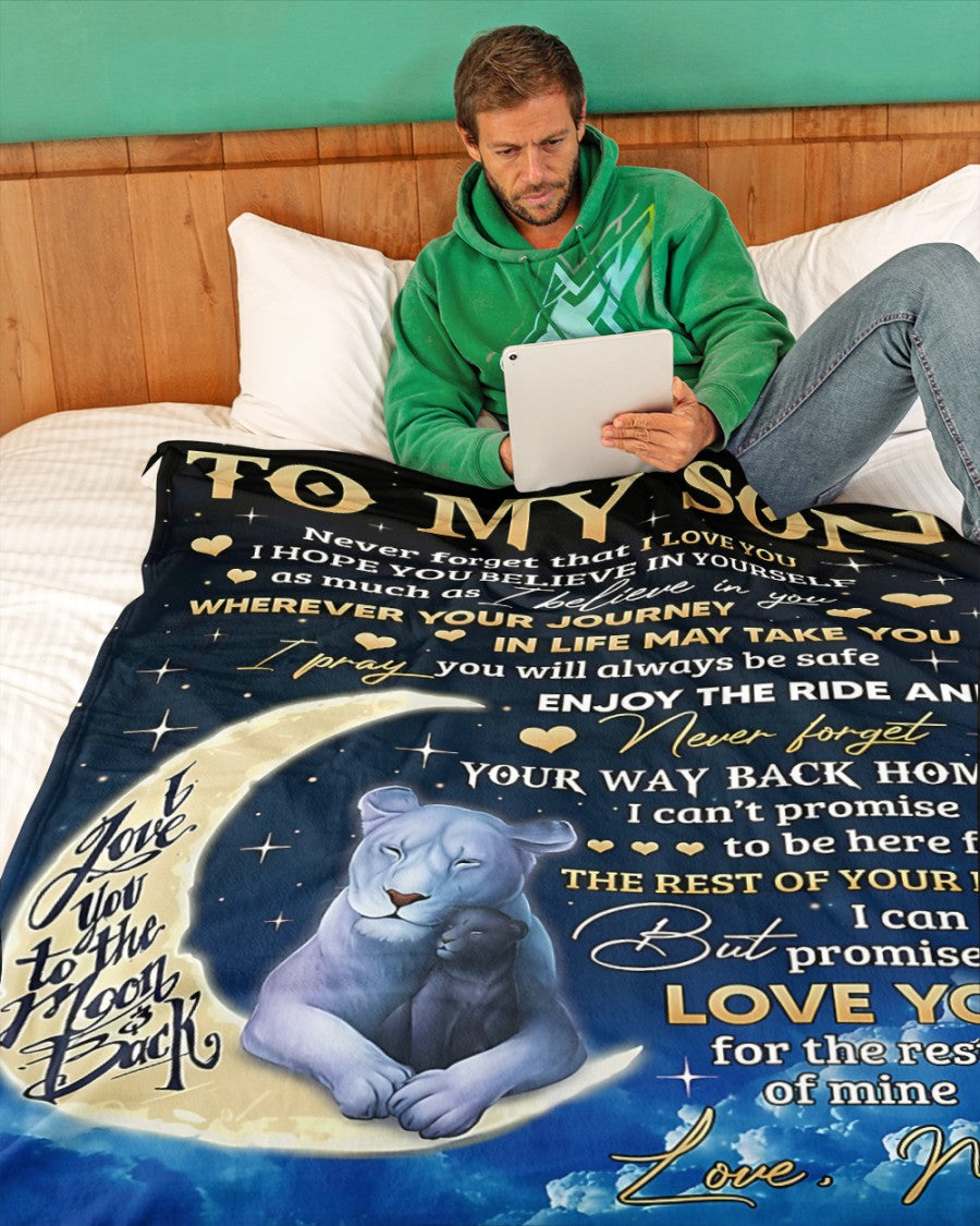 Special Gift For Your Son Blanket - BLANKETS FROM MOM 145