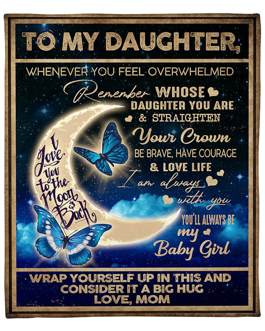 To my Daughter Love, from Mom - BLANKETS FROM MOM 79