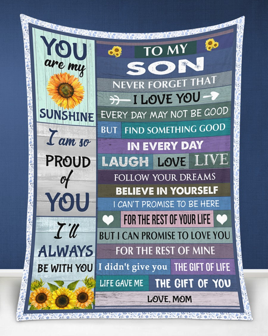 Special Gift For Your Son Blanket - BLANKETS FROM MOM 17