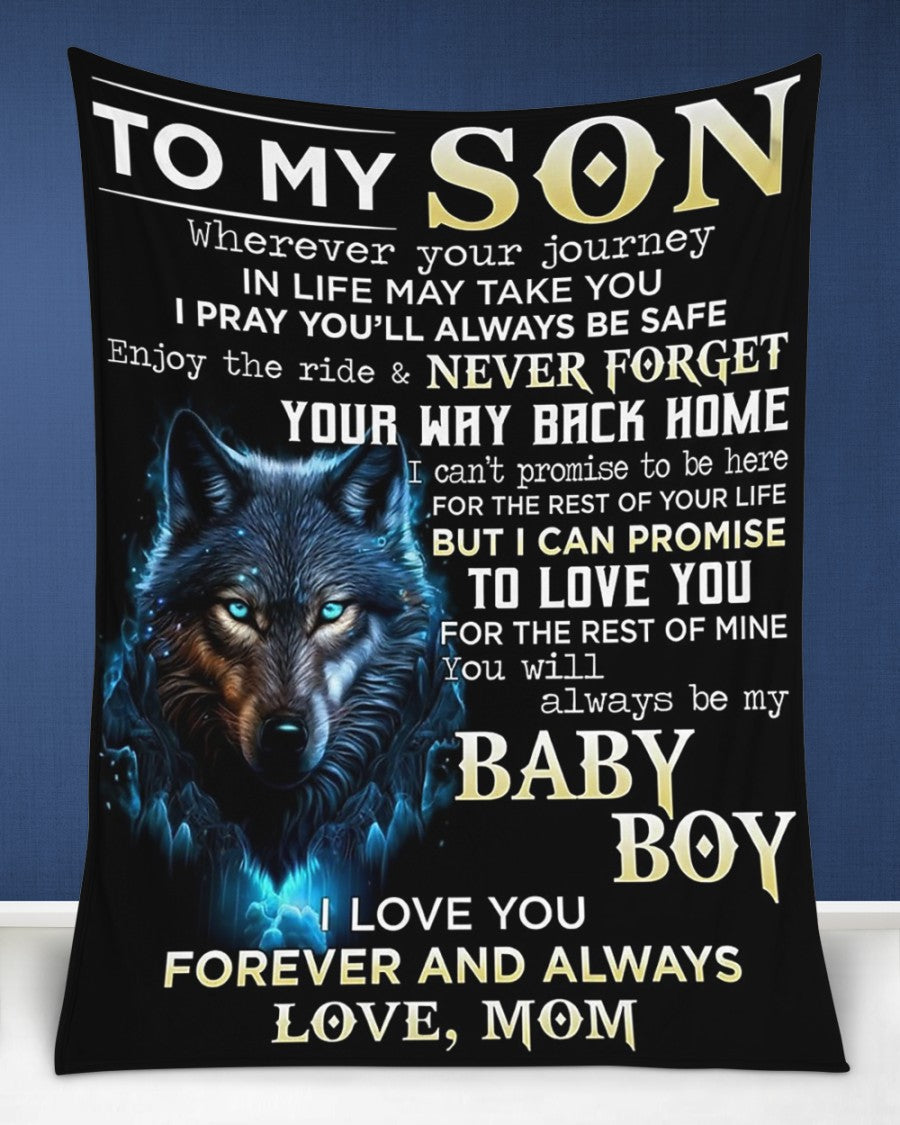 Special Gift For Your Son Blanket - BLANKETS FROM MOM 143