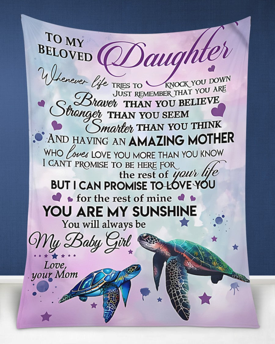 Special Gift For Your Daughter Blanket - BLANKETS FROM MOM 199