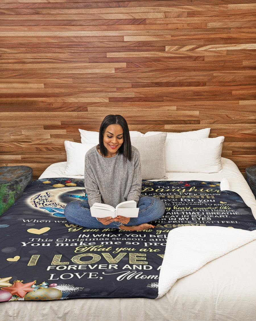 Special Gift For Your Daughter Blanket - BLANKETS FROM MOM 123