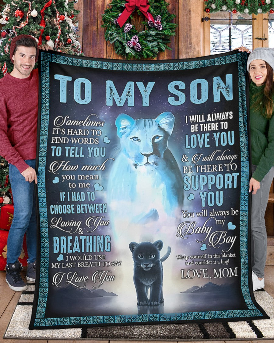 Special Gift For Your Son Blanket - BLANKETS FROM MOM 141
