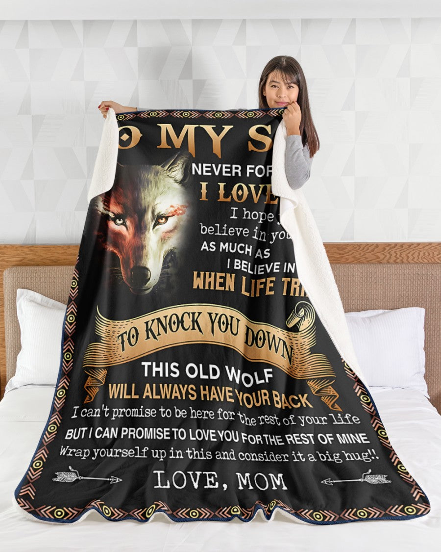 Special Gift For Your Son Blanket - BLANKETS FROM MOM 43