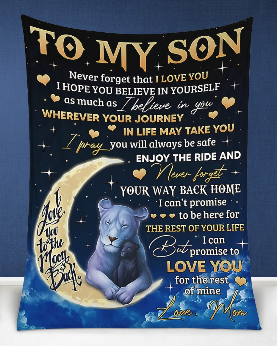Special Gift For Your Son Blanket - BLANKETS FROM MOM 145