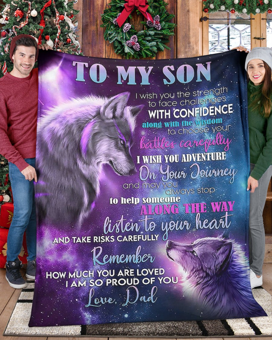 The Perfect Gift For Your Son Blanket - BLANKETS FROM DAD 048