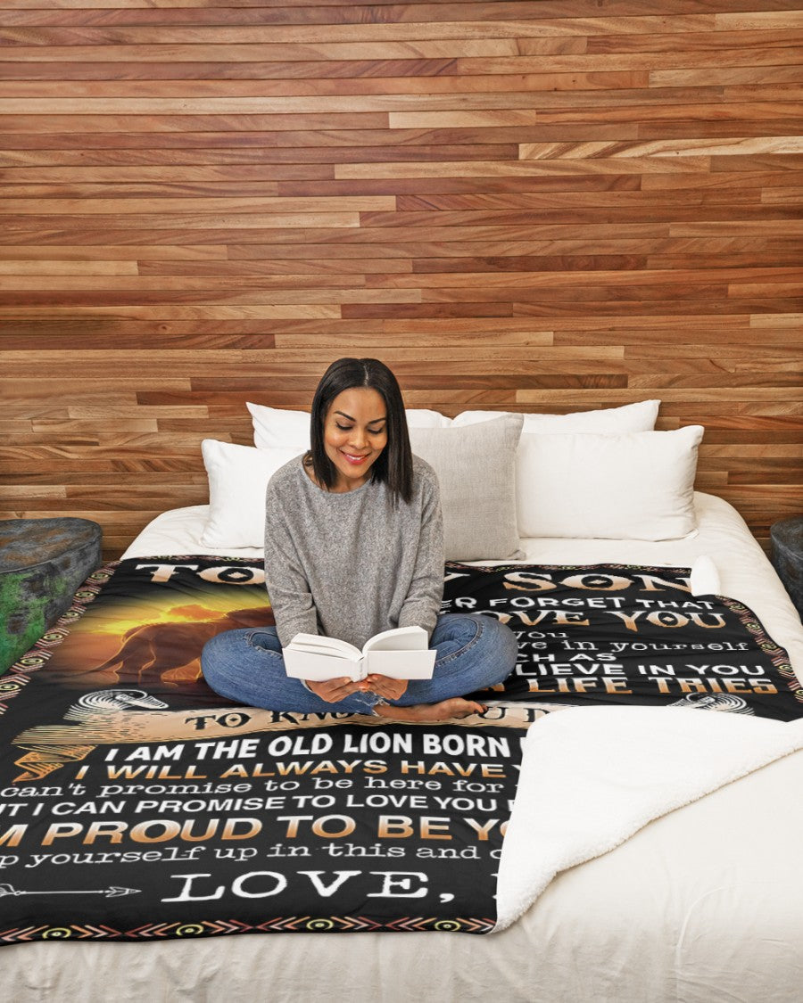 Special Gift For Your Son Blanket - BLANKETS FROM MOM 121