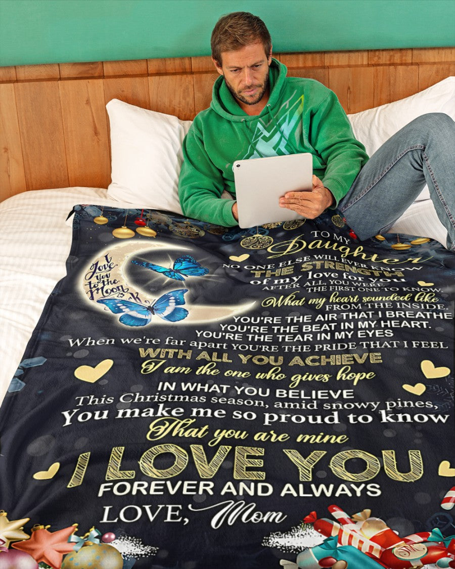 Special Gift For Your Daughter Blanket - BLANKETS FROM MOM 123