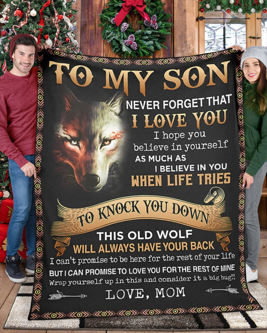 Special Gift For Your Son Blanket - BLANKETS FROM MOM 43