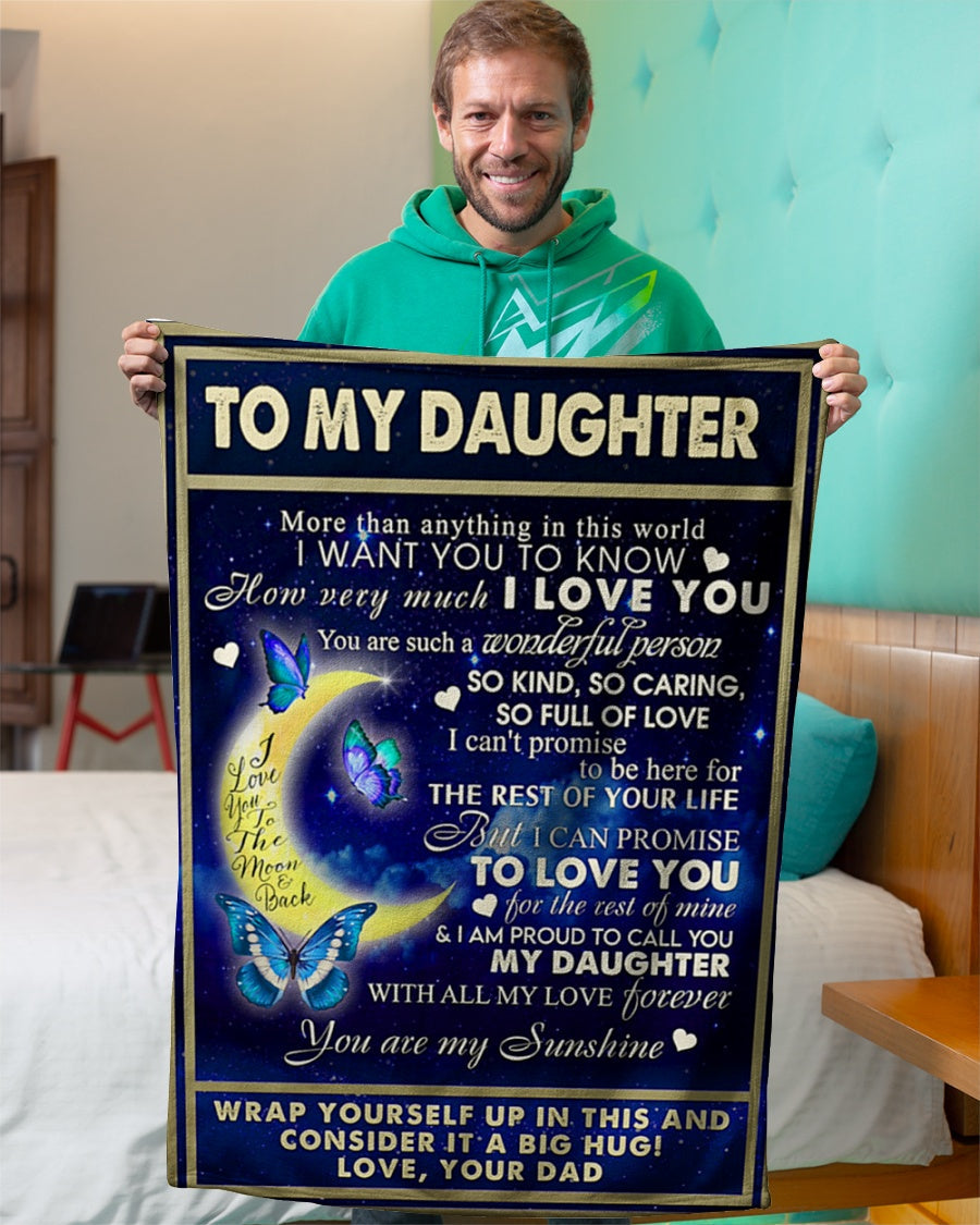 Special gift for your daughter blanket - BLANKETS FROM DAD 039