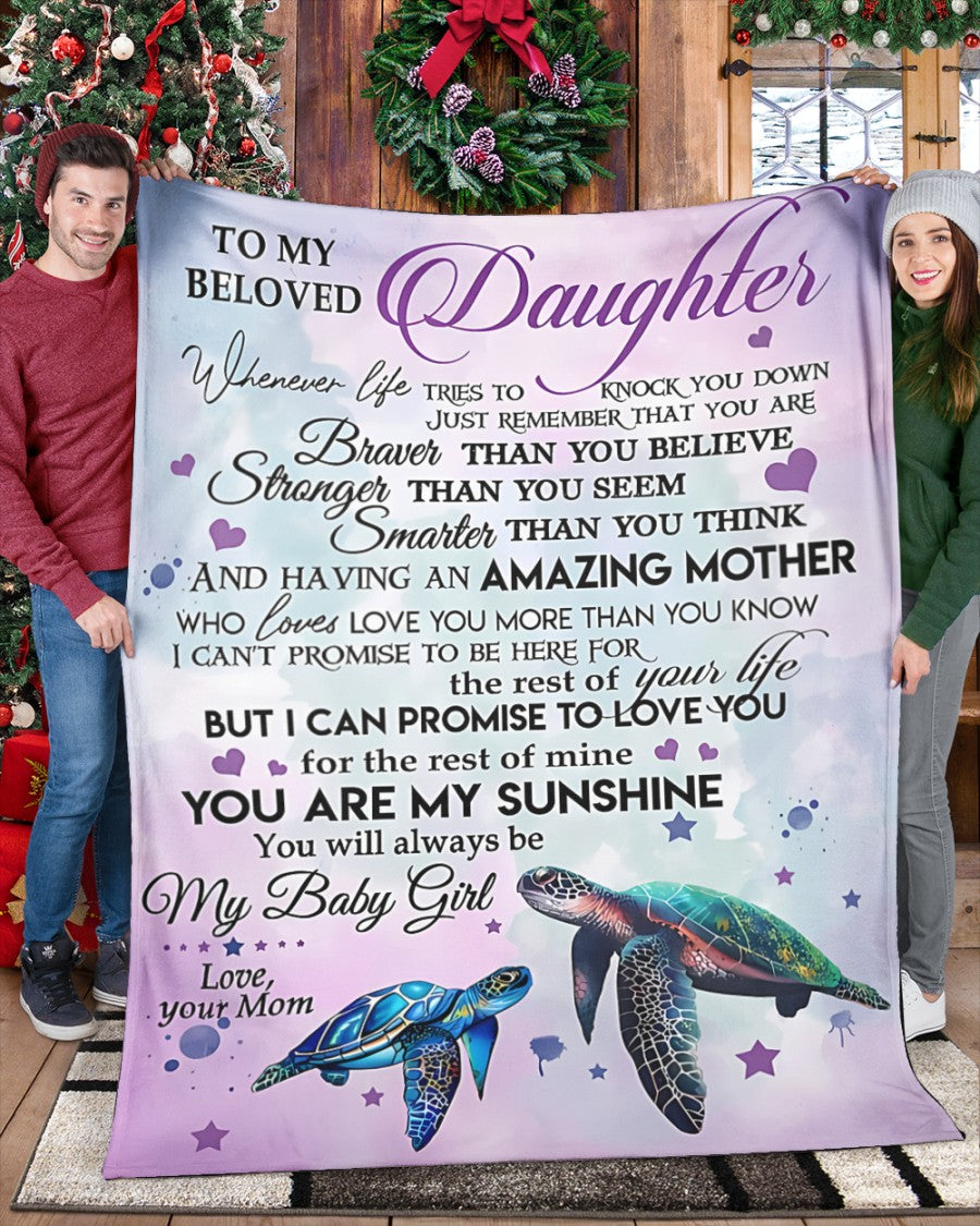 Special Gift For Your Daughter Blanket - BLANKETS FROM MOM 199