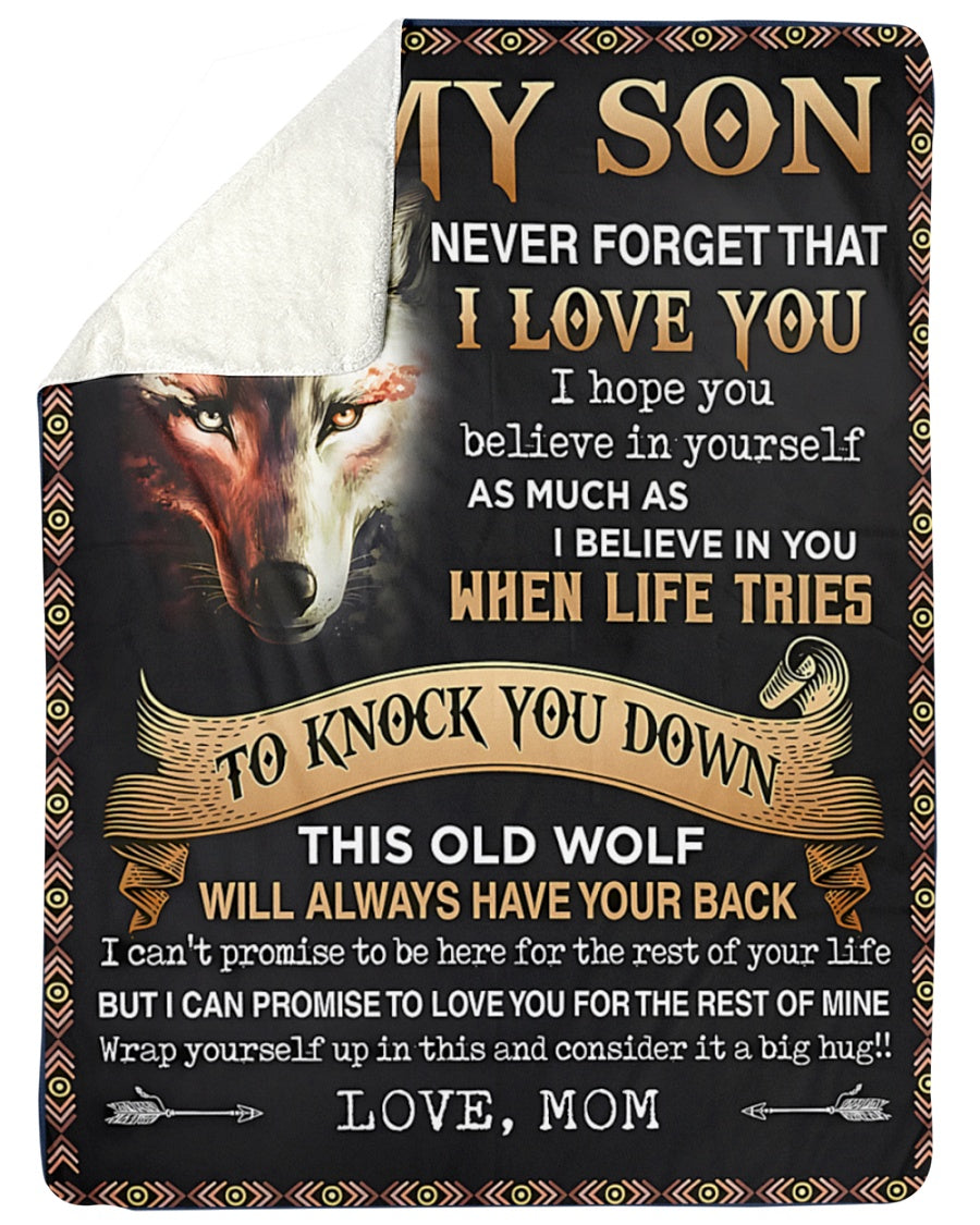 Special Gift For Your Son Blanket - BLANKETS FROM MOM 43