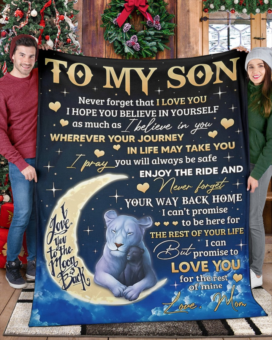 Special Gift For Your Son Blanket - BLANKETS FROM MOM 145