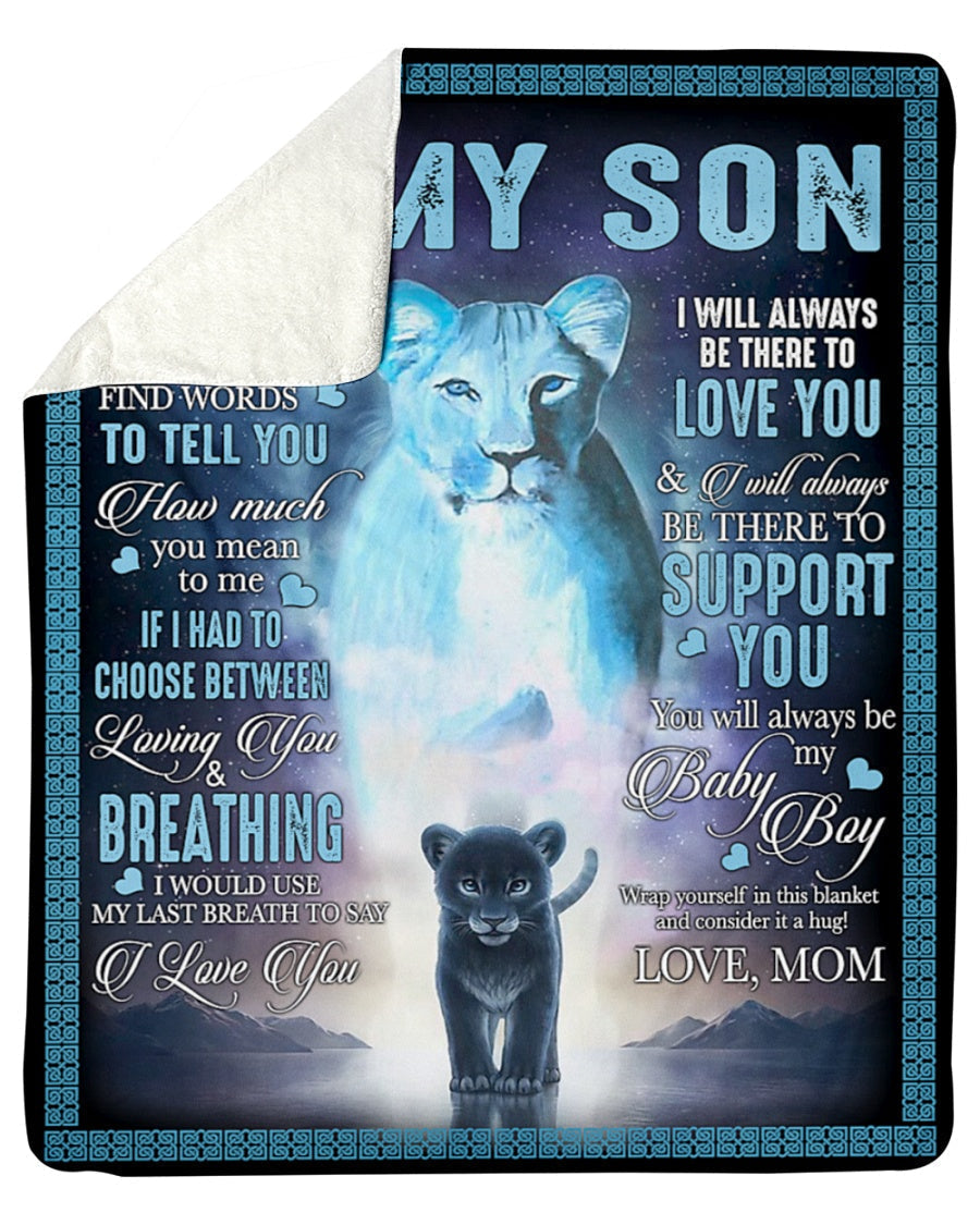 Special Gift For Your Son Blanket - BLANKETS FROM MOM 30