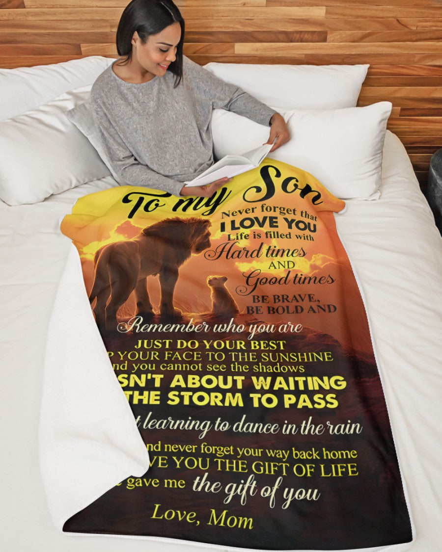 Special Gift For Your Son Blanket - BLANKETS FROM MOM 136