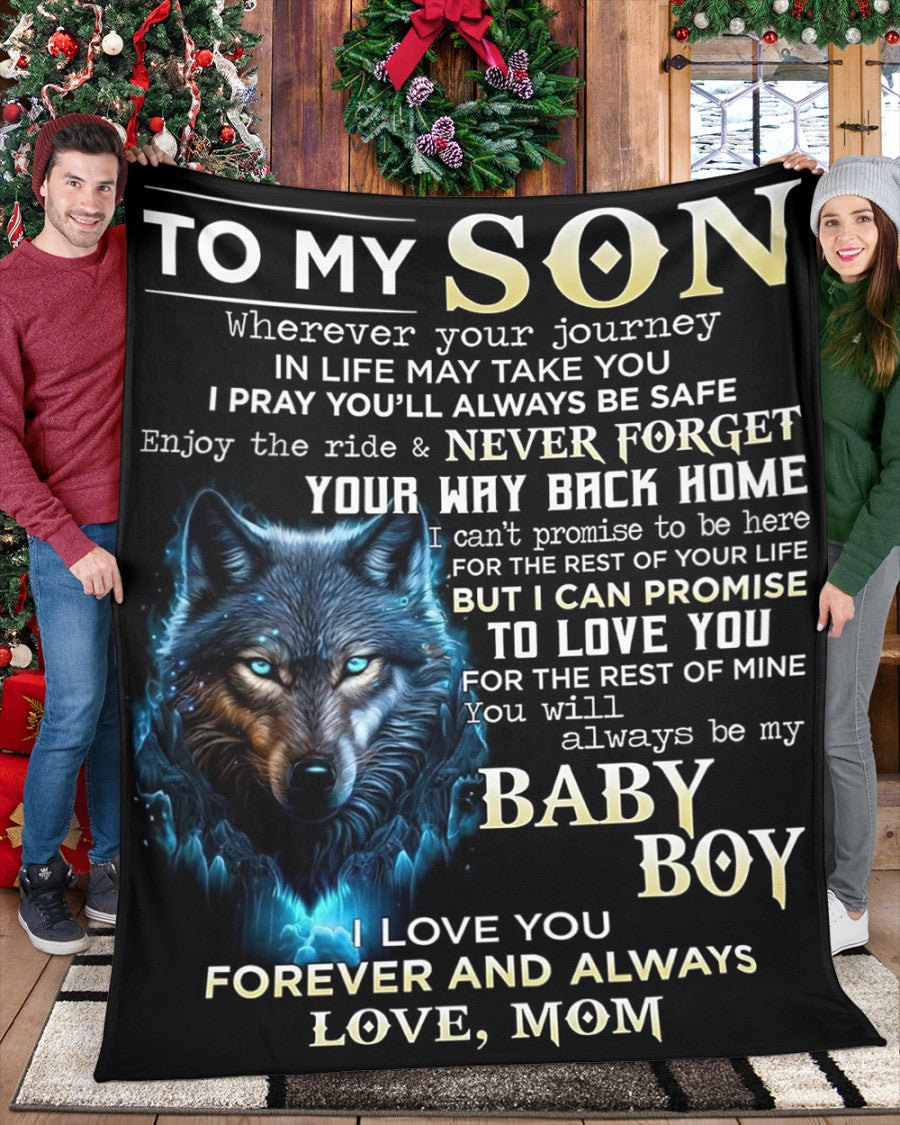 Special Gift For Your Son Blanket - BLANKETS FROM MOM 143