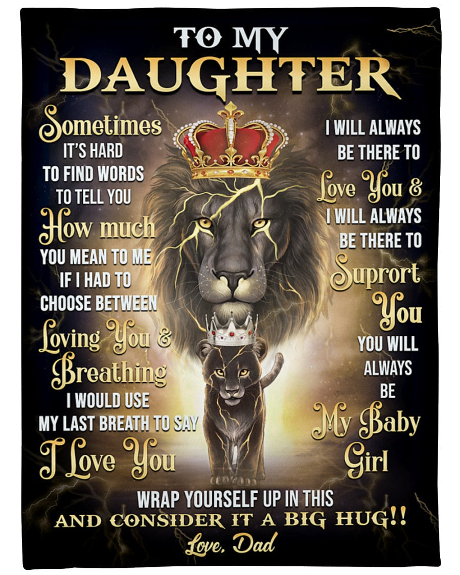 Special Gift For Your Daughter Blanket - BLANKETS FROM DAD 100