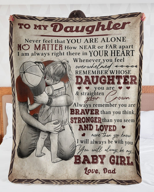 Special Gift For Your Daughter Blanket - BLANKETS FROM DAD 069