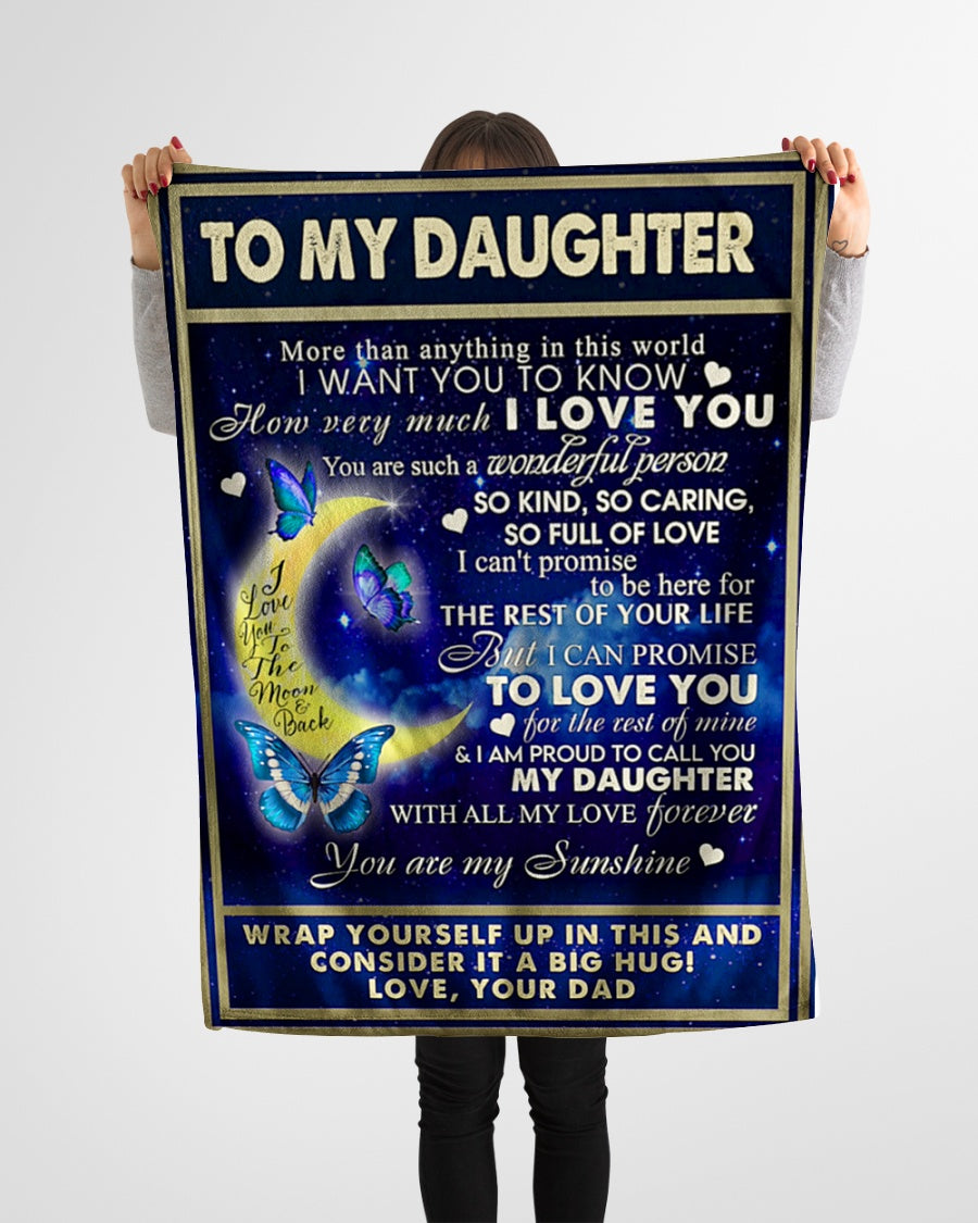 Special gift for your daughter blanket - BLANKETS FROM DAD 039