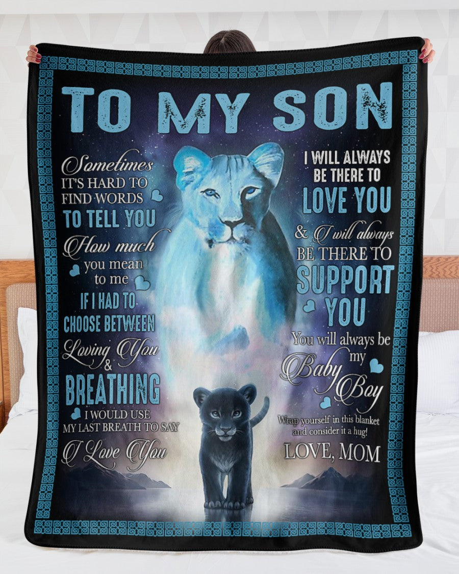 Special Gift For Your Son Blanket -  BLANKETS FROM MOM 111