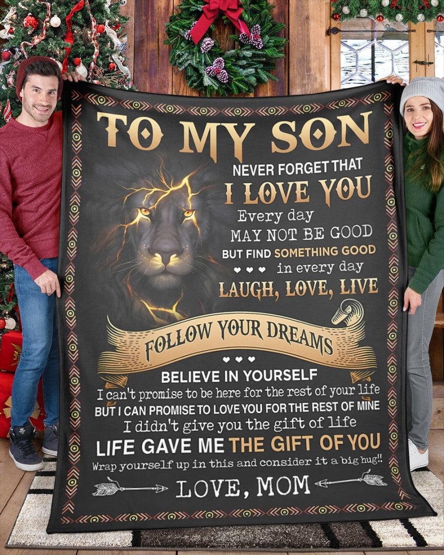 Special Gift For Your Son Blanket - BLANKETS FROM MOM 118