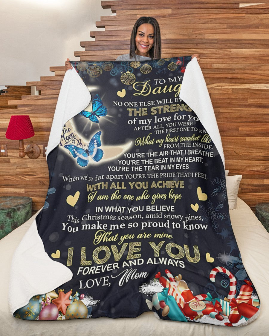 Special Gift For Your Daughter Blanket - BLANKETS FROM MOM 123