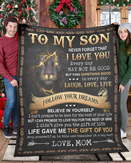 Special Gift For Your Son Blanket - BLANKETS FROM MOM 05