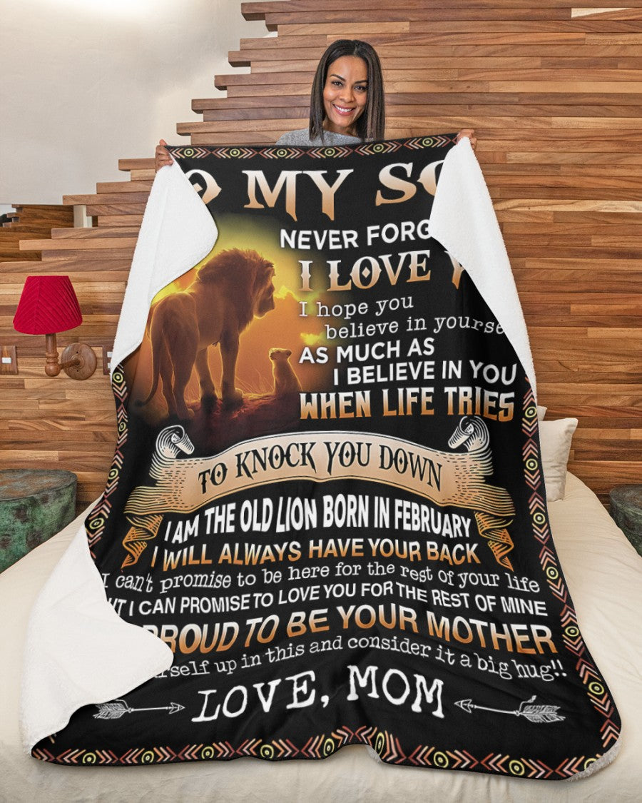 Special Gift For Your Son Blanket - BLANKETS FROM MOM 121