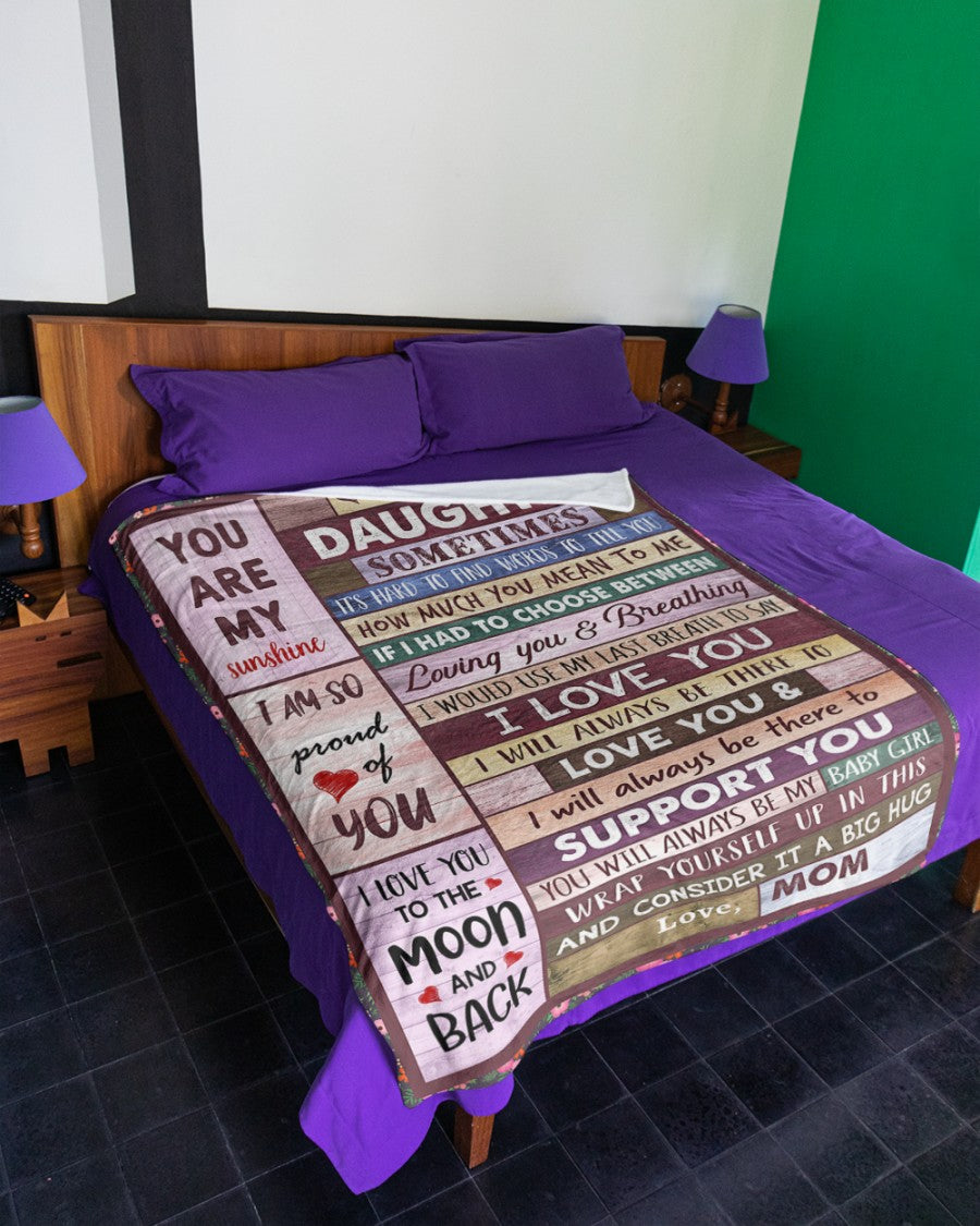 Special Gift For Your Daughter Blanket - BLANKETS FROM MOM 33