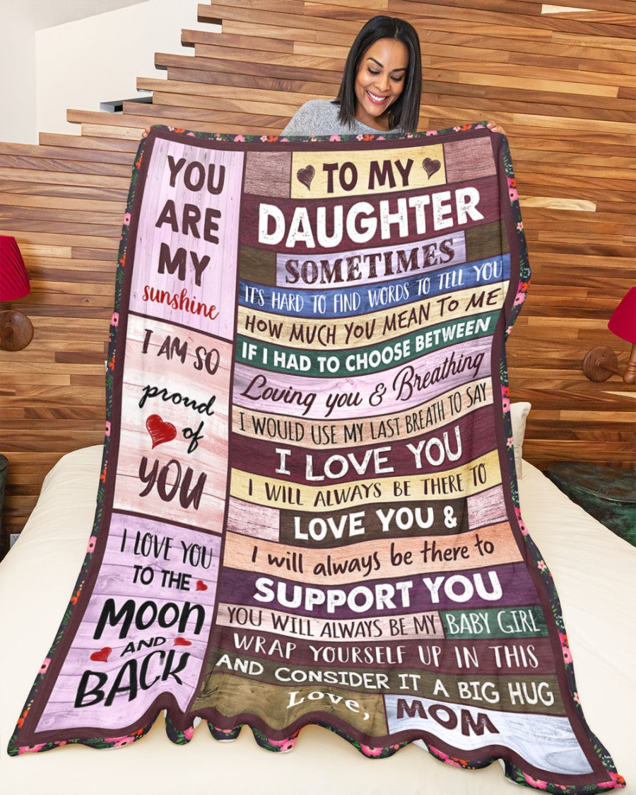 Special Gift For Your Daughter Blanket - BLANKETS FROM MOM 101