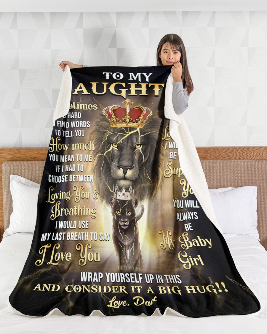 Special Gift For Your Daughter Blanket - BLANKETS FROM DAD 100